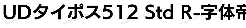 UDタイポス512 Std R字体转换